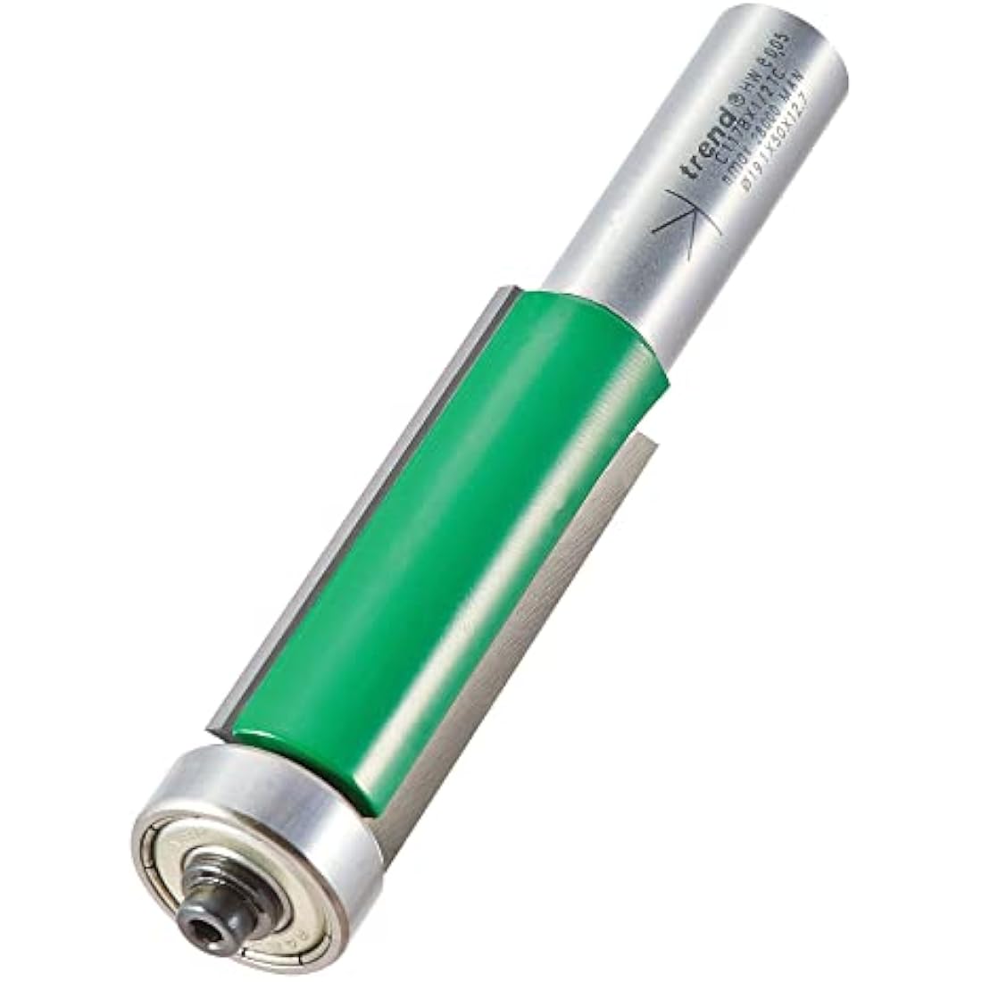 Trend CraftPro Guided Trimmer Router Bit | 1/2 Inch Shank | 19.1mm x 50mm