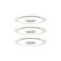 Paulmann Whirl Recessed LED Spotlight Set | Satin Aluminium | Dimmable
