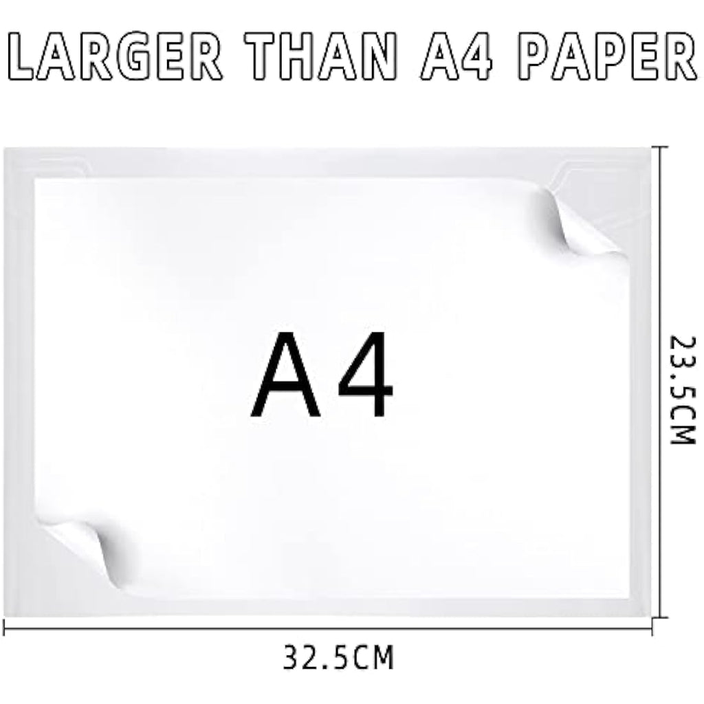 Jolof Store A4 Clear Plastic Wallets – 30 Pack Popper Document Folders