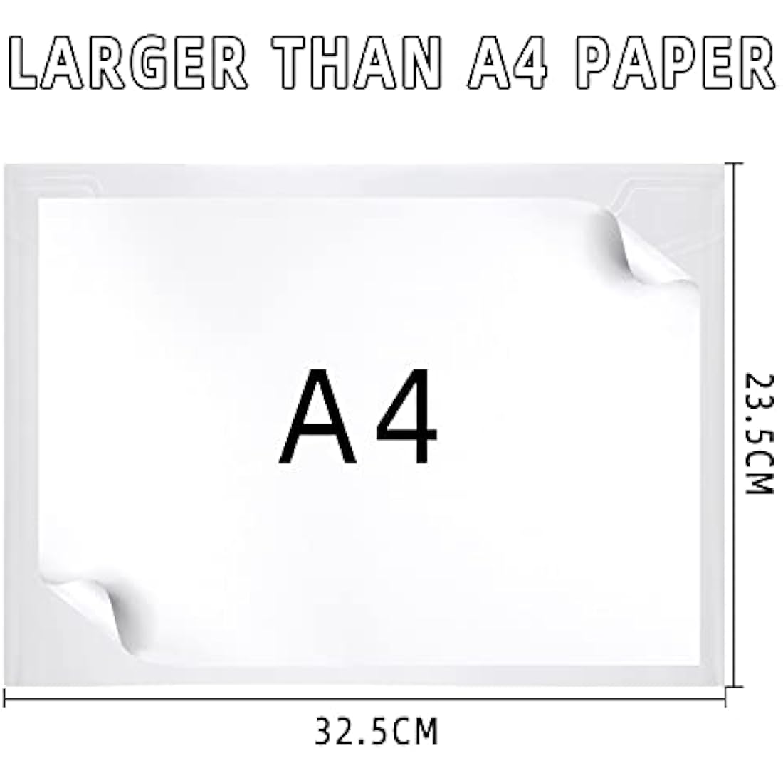 Jolof Store A4 Clear Plastic Wallets – 30 Pack Popper Document Folders