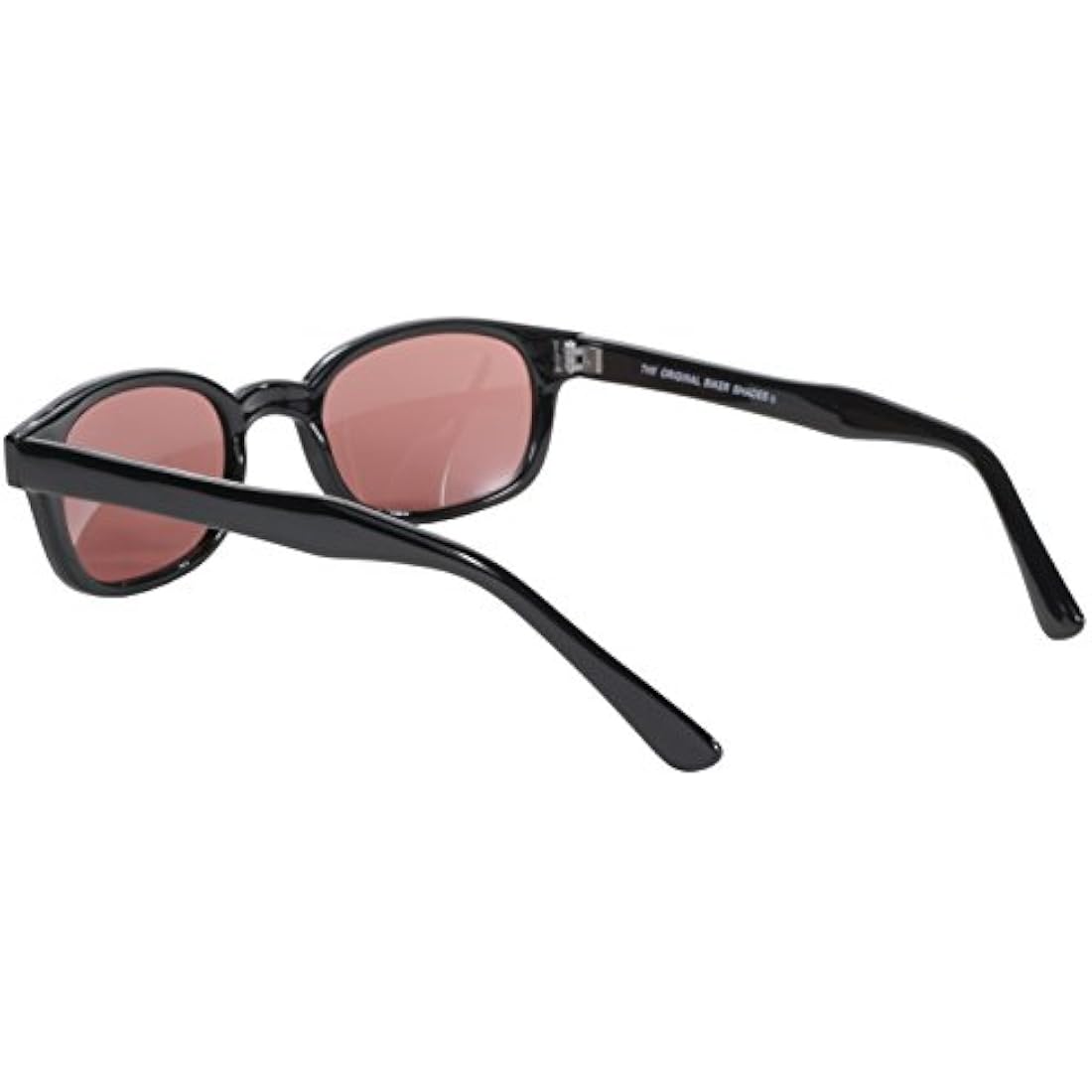 Pacific Coast KD's Biker Sunglasses - Black Frame & Rose Lens