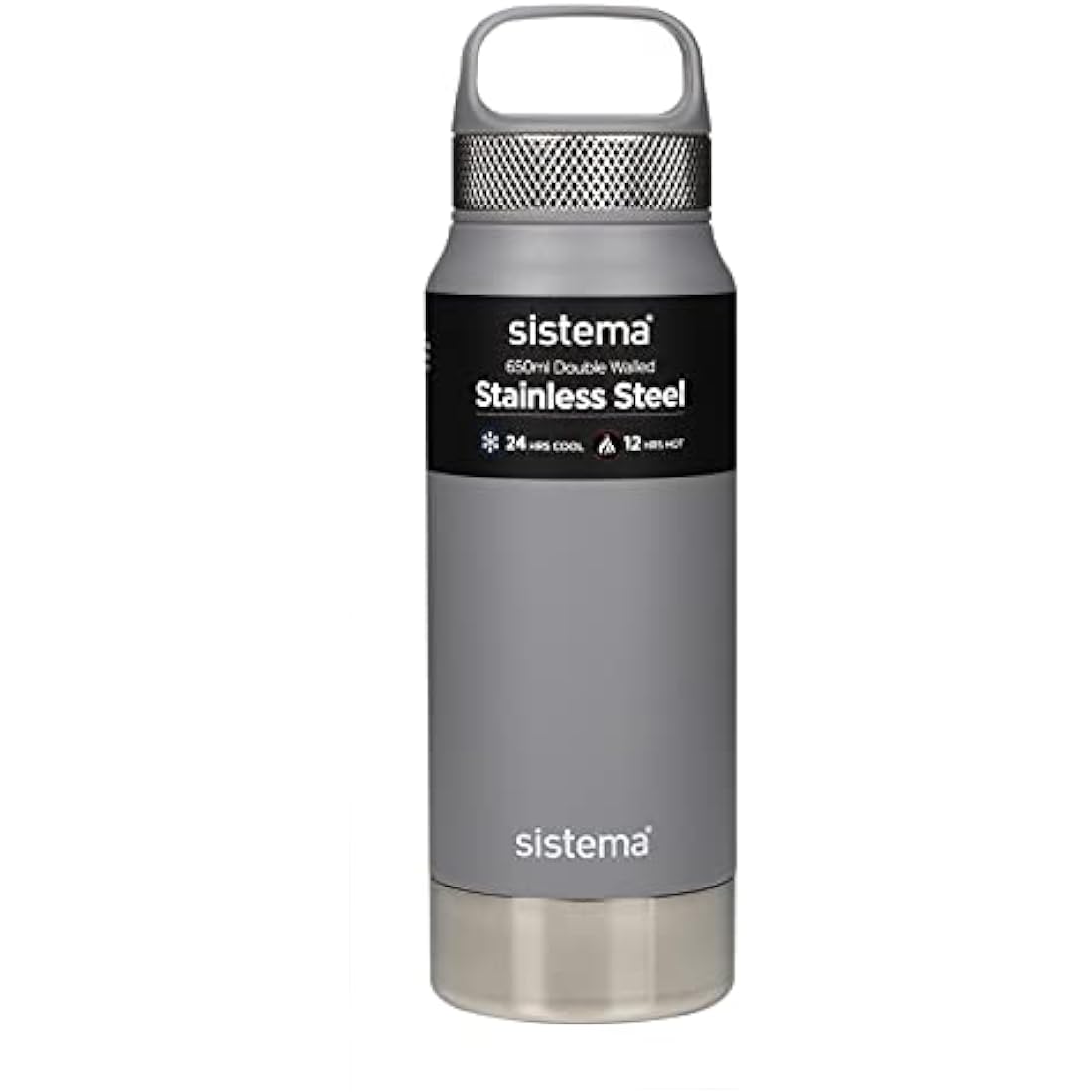 Sistema Stainless Steel Water Bottle | 650ml Vacuum Insulated Metal