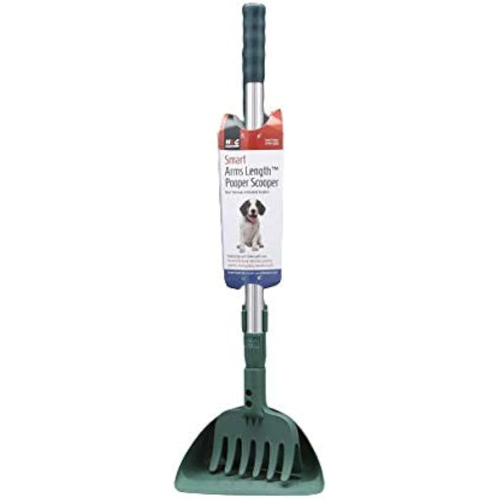 MDC Long Handled Pooper Scooper – No-Bend Dog Waste Rake and Scoop