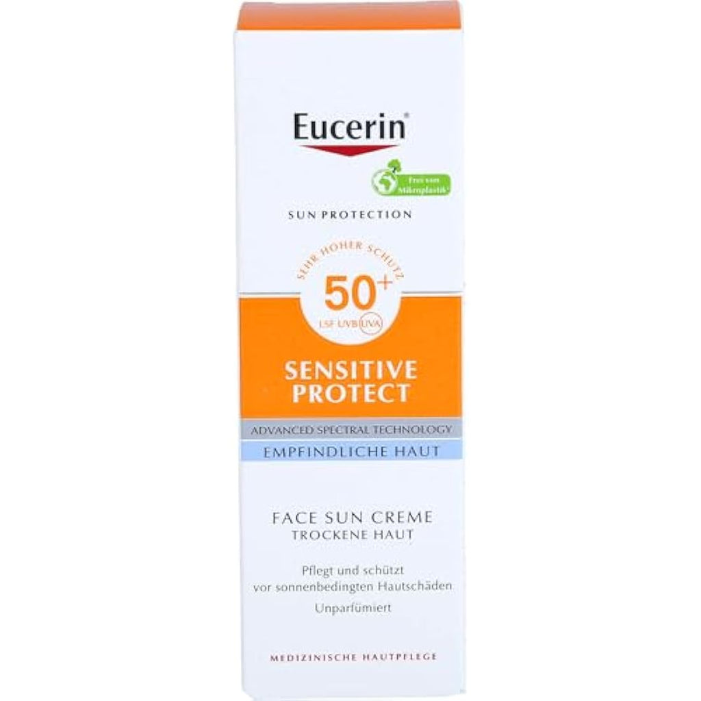 Eucerin Sensitive Protect Face Sun Creme LSF 50+ – Sunscreen, 50 ml