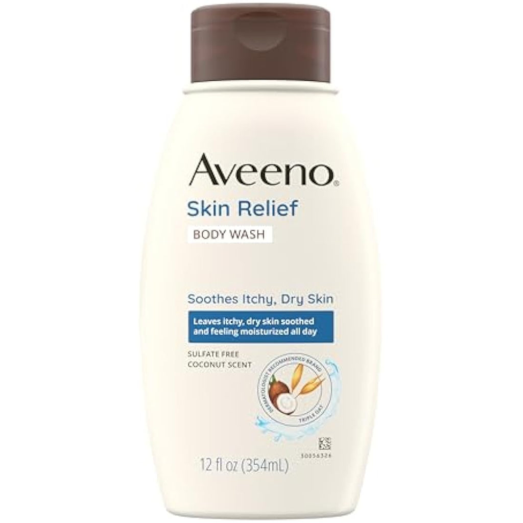 Aveeno Skin Relief Body Wash – Nourishing Coconut & Oatmeal, 12 fl oz
