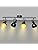 Unikcst Retro 4-Way LED Ceiling Spot Light | Matte Black E14 Fitting