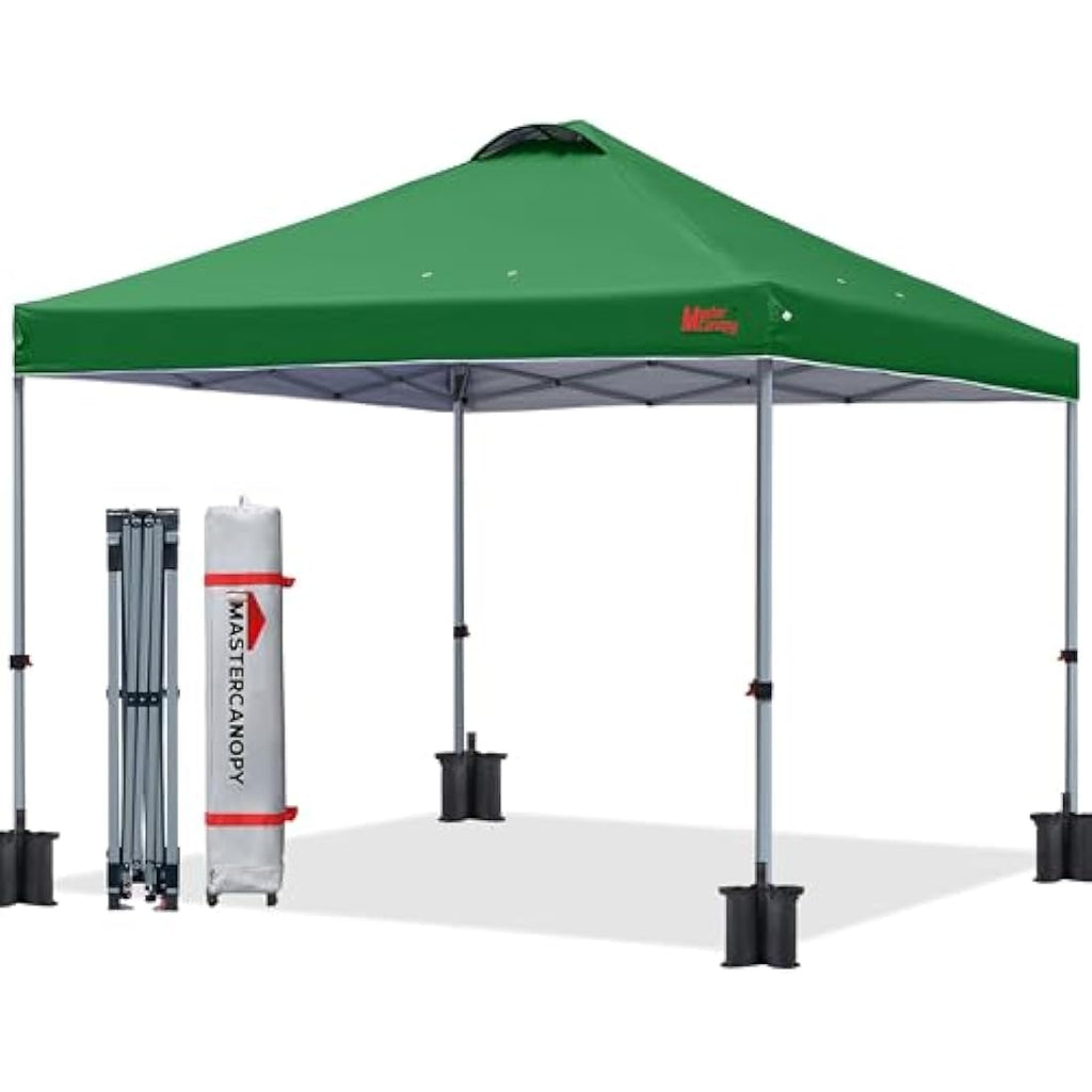 MASTERCANOPY 3x3M Pop-up Gazebo Tent | UV Protection Canopy - Forest Green