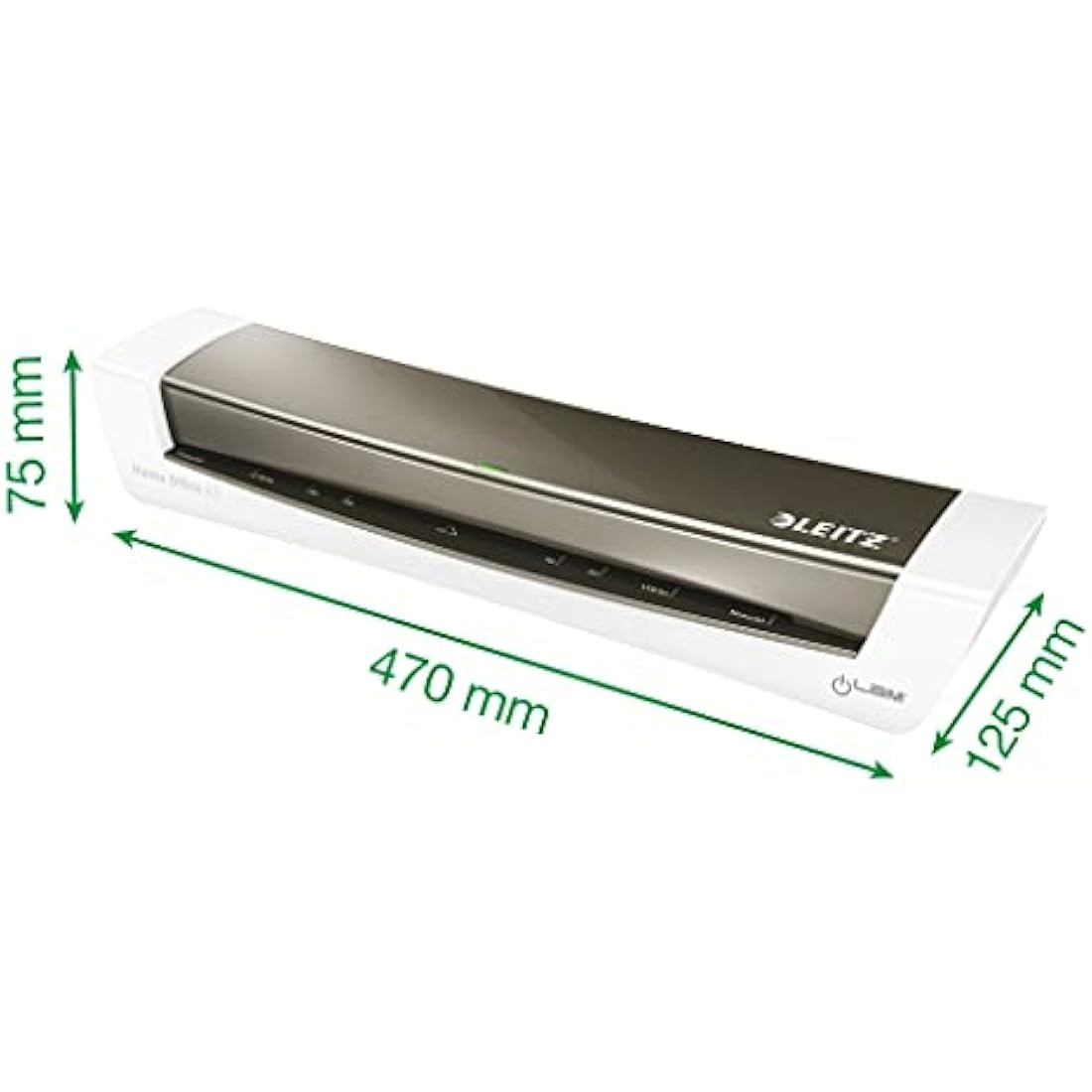 Leitz iLam A3 Laminator – Metallic Dark Grey Home Office Document Machine