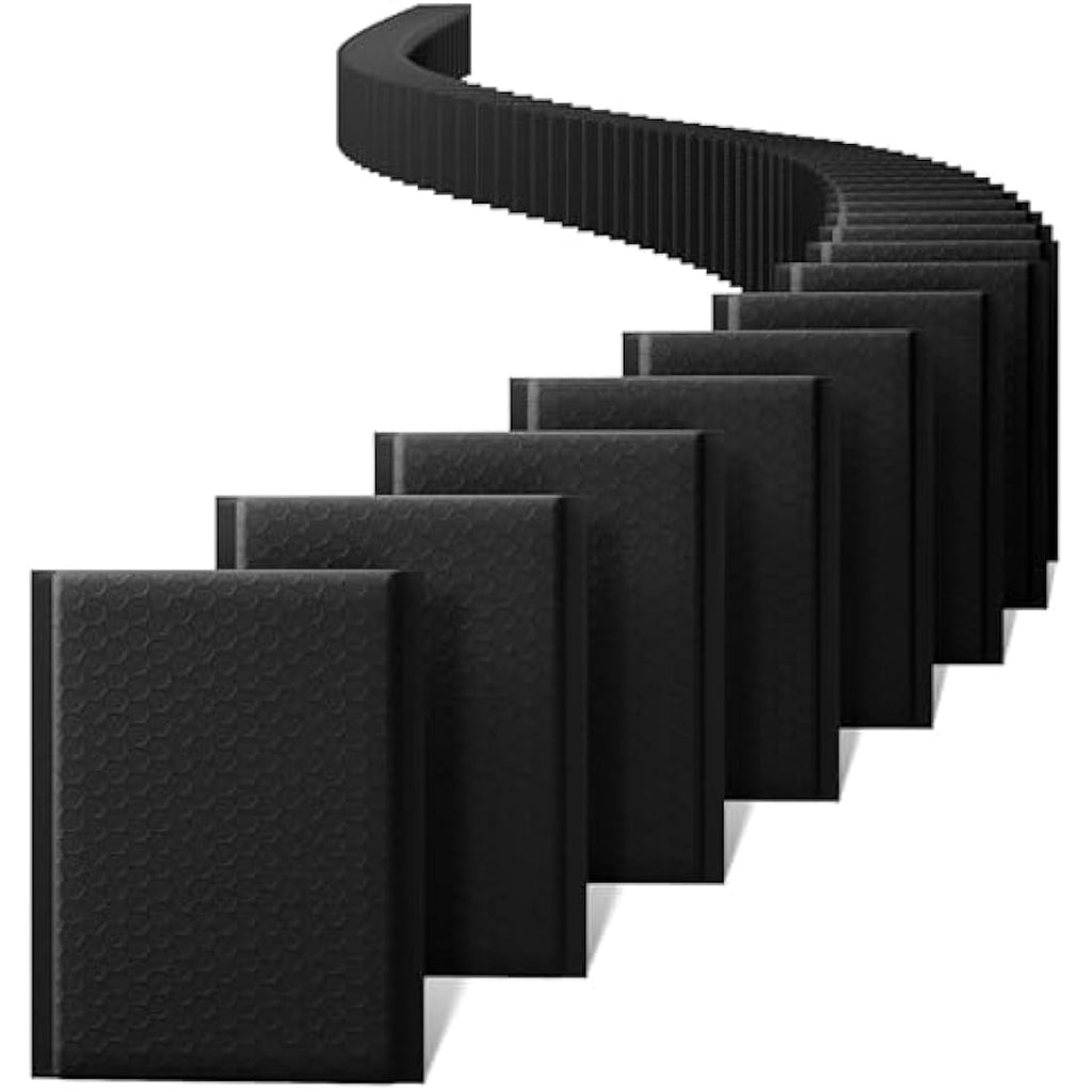Switory Black Poly Bubble Mailers | 6x9 Padded Shipping Envelopes - 25 Pack