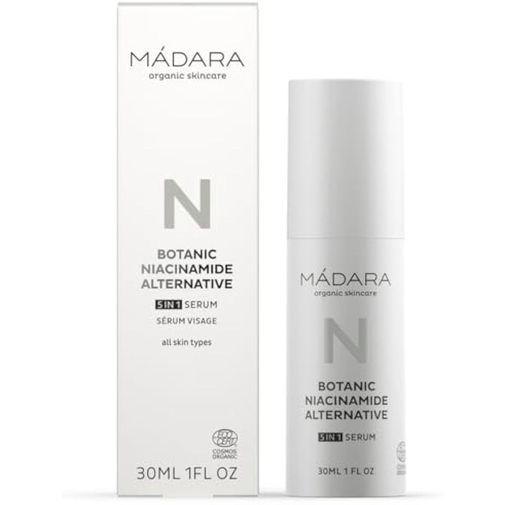 MÁDARA Organic Botanic 5-in-1 Serum – Natural Niacinamide Alternative, 30ml