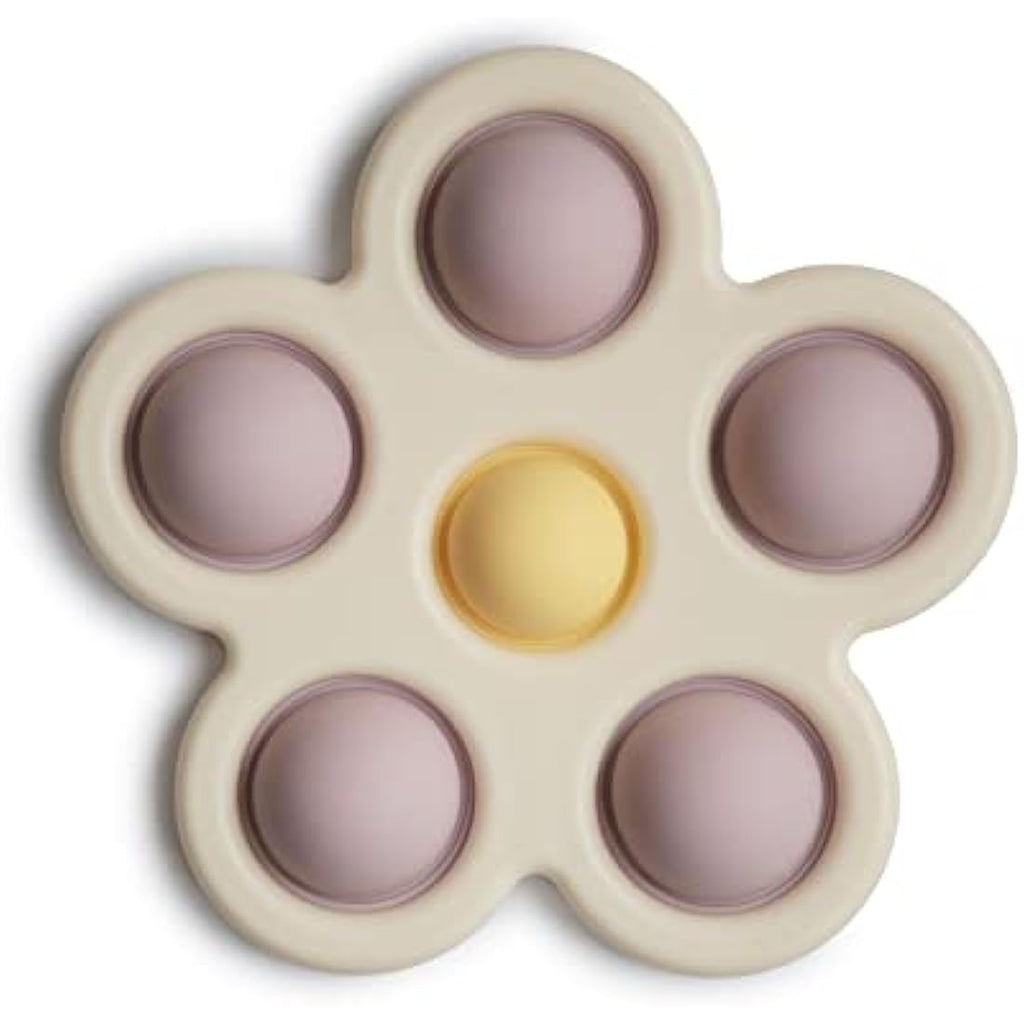 Mushie Flower Press Toy | Silicone Sensory Fidget Toy for Babies