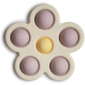 Mushie Flower Press Toy | Silicone Sensory Fidget Toy for Babies