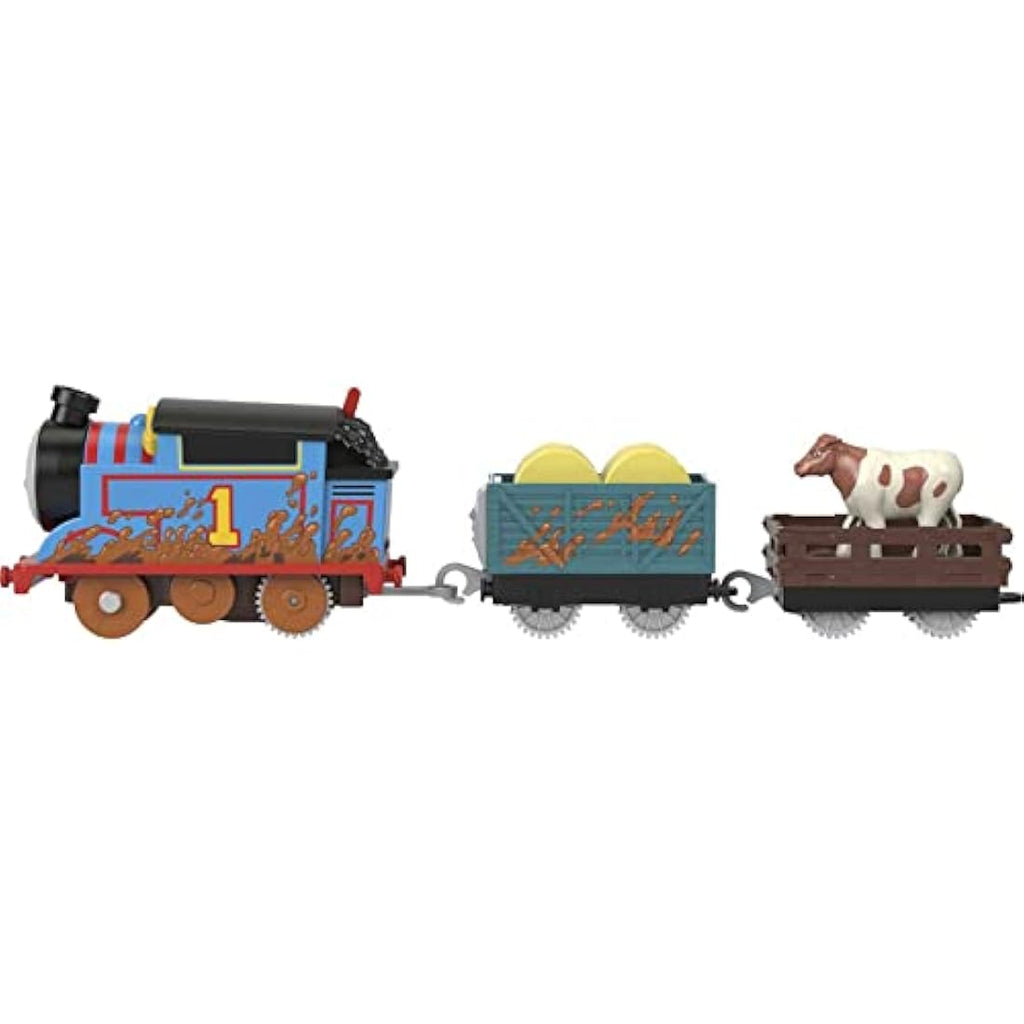 Thomas & Friends Muddy Farm Thomas Motorized Toy Train Engine - HDY73