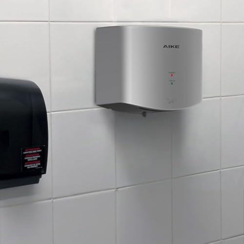 AIKE AK2630S Automatic Hand Dryer | High Speed 1400W Silver ABS