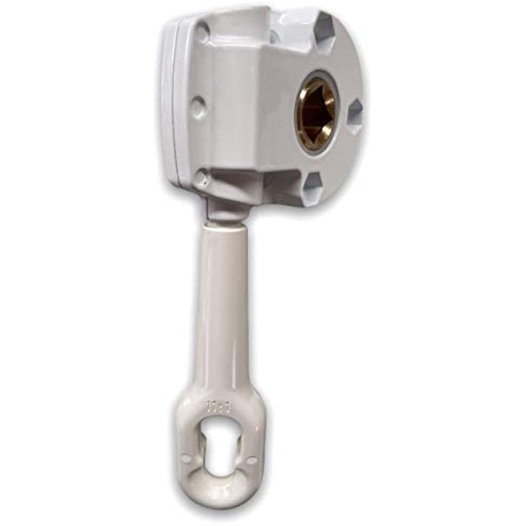 Retractable Awning 1:11 Manual Worm Gear with Screws - White