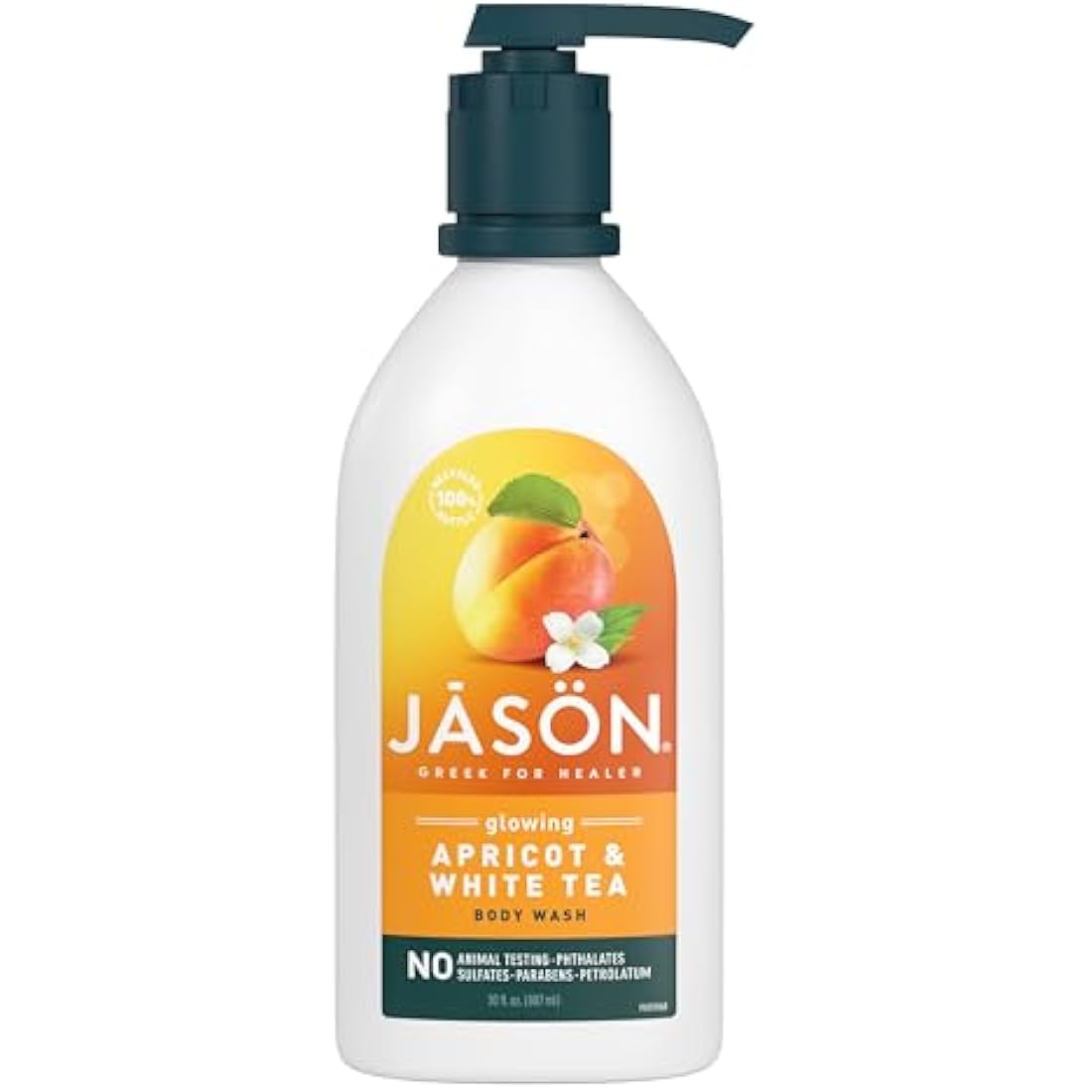 Jason Natural Apricot Body Wash – Moisturizing Vitamin E Cleanser 887ml
