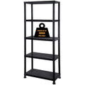 5 Tier Plastic Shelving Unit – Heavy Duty Garage Storage