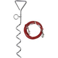 Jolof Store Spiral Ground Stake Anchor with 4 Metre Dog Lead Tie-Out