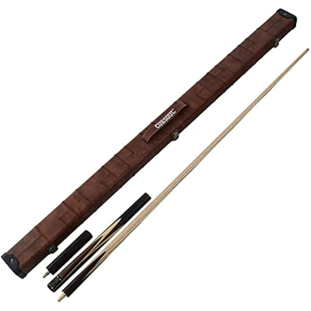 CUESOUL 57" 3/4 Jointed Rosewood Snooker Cue Set with Case | 9.5mm Tip