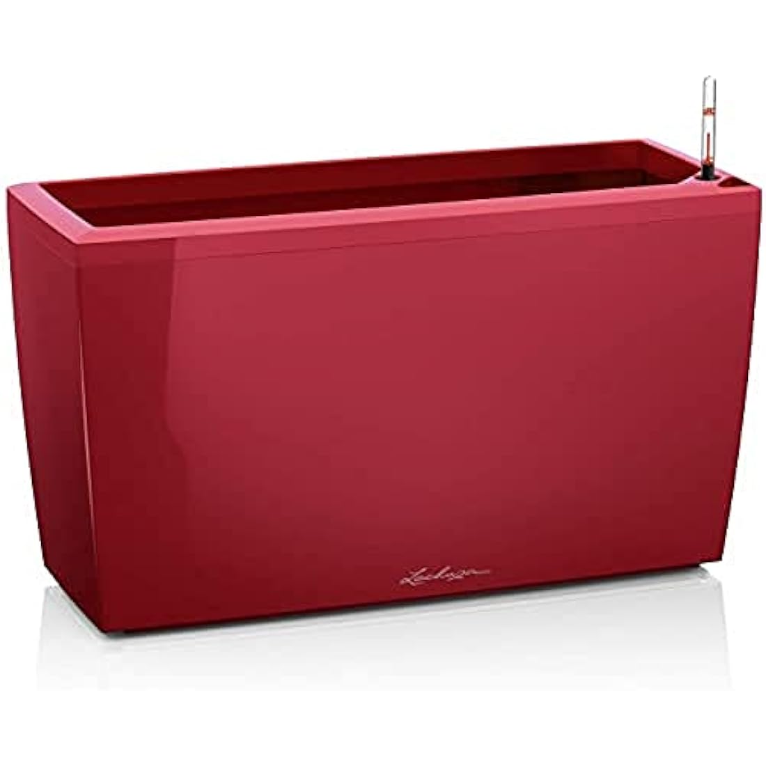 Lechuza Cararo Premium Self-Watering Planter – Scarlet Red High Gloss