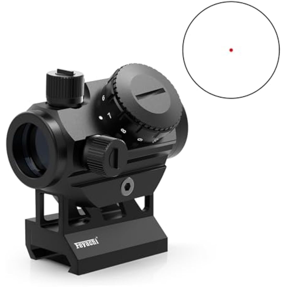 Feyachi RDS-25 Red Dot Sight - 4 MOA Rifle Scope with 1 inch Riser Mount