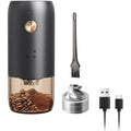 ELMWAY Portable Electric Coffee Grinder – Stainless Steel Burr, Rechargeable