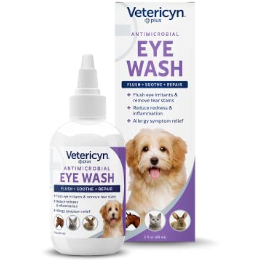 Vetericyn Antimicrobial Pet Eye Wash | Pain-Free Relief Solution - 89ml