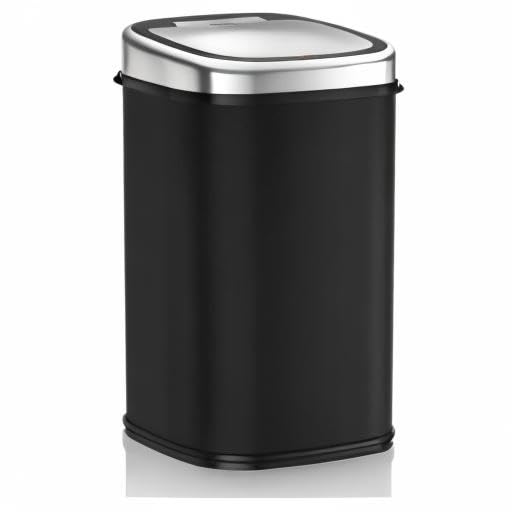 Tower T80900 Sensor Kitchen Bin | 58L Touchless Stainless Steel - Black