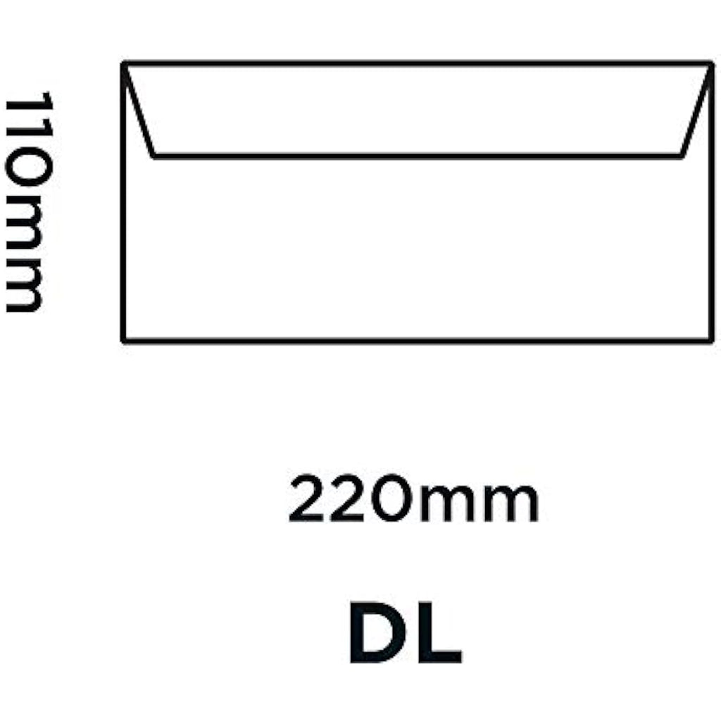 Blake DL White Envelopes 100gsm Peel and Seal - Pack of 50