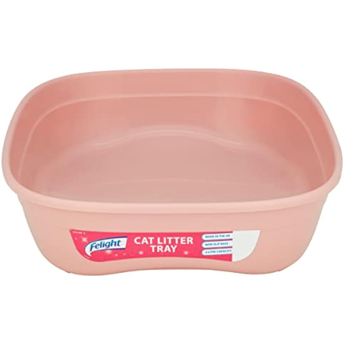 Felight Cat Litter Tray | Non-Slip Base for Kittens & Cats - 42cm
