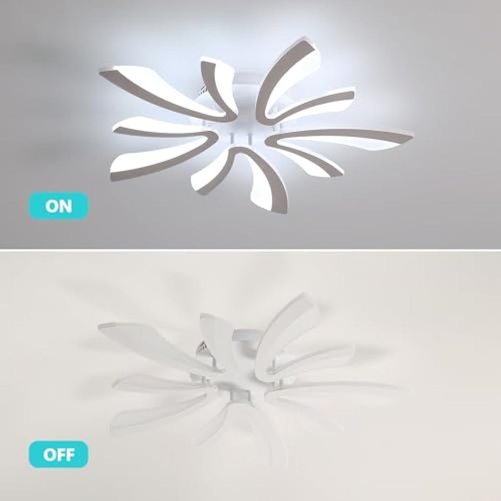 Comely Modern LED Ceiling Light | 50W 6500K Flush Mount Acrylic Lamp