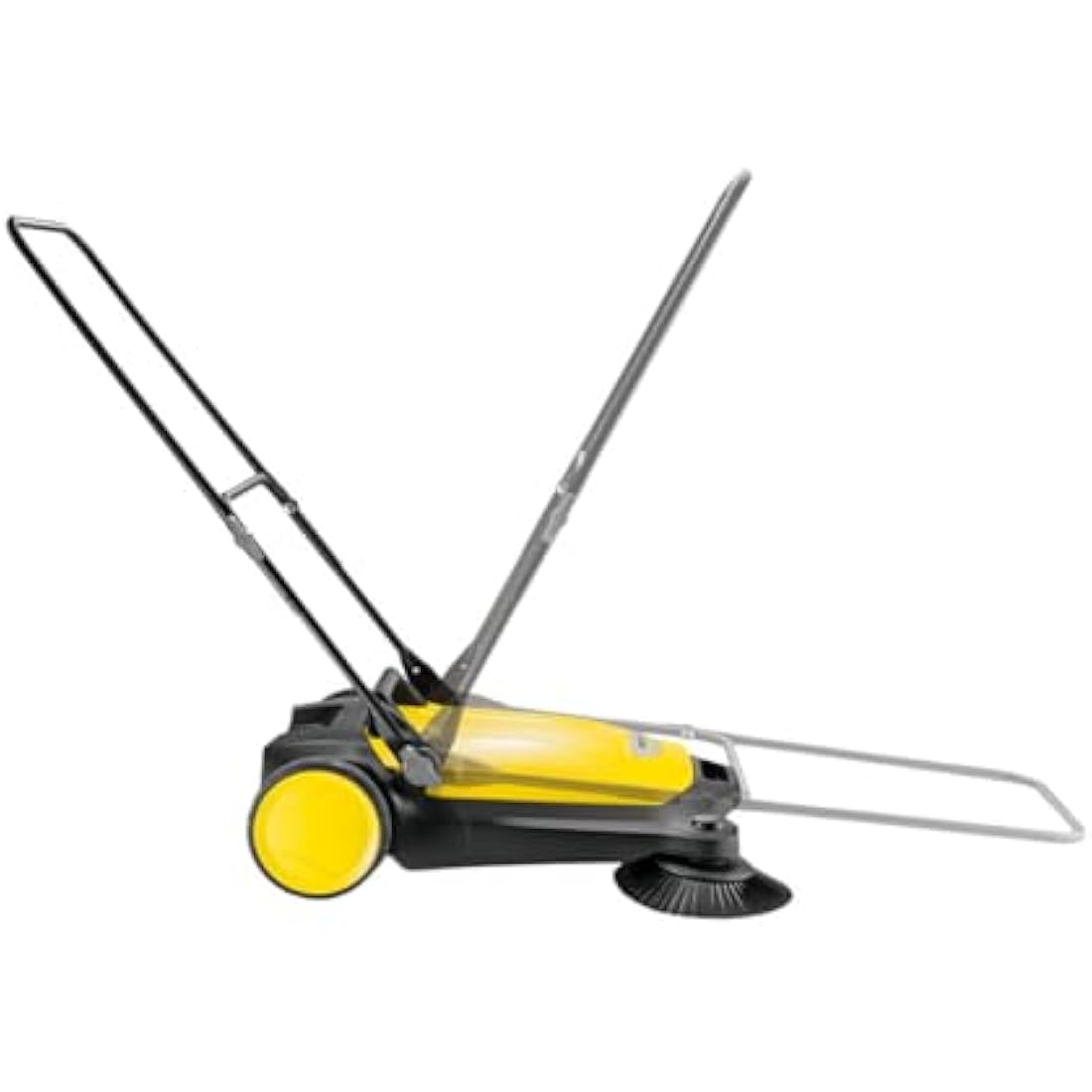 Kärcher S 4 Mechanical Sweeper – Manual Outdoor Floor Cleaner, Yellow