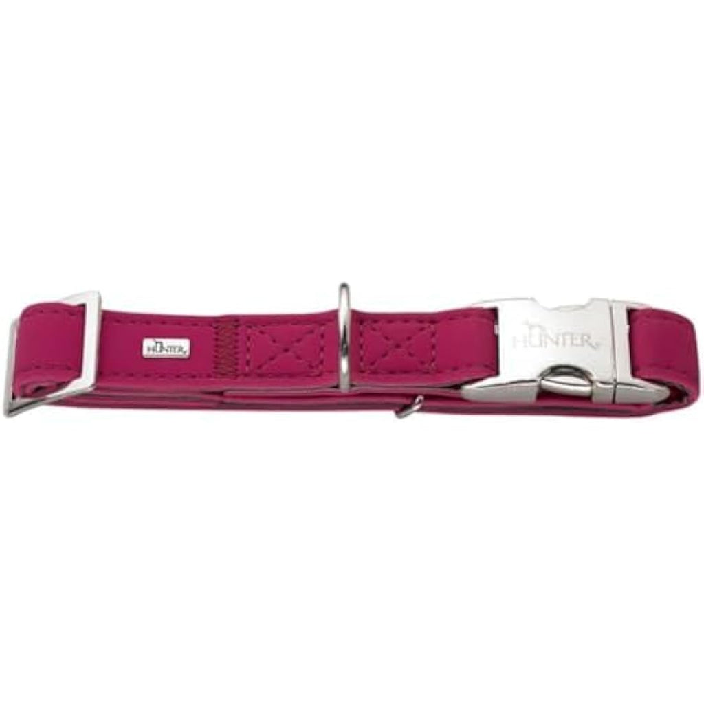Hunter Softie Alu-Strong Dog Collar – Pink Nubuck Style – 40-55 cm