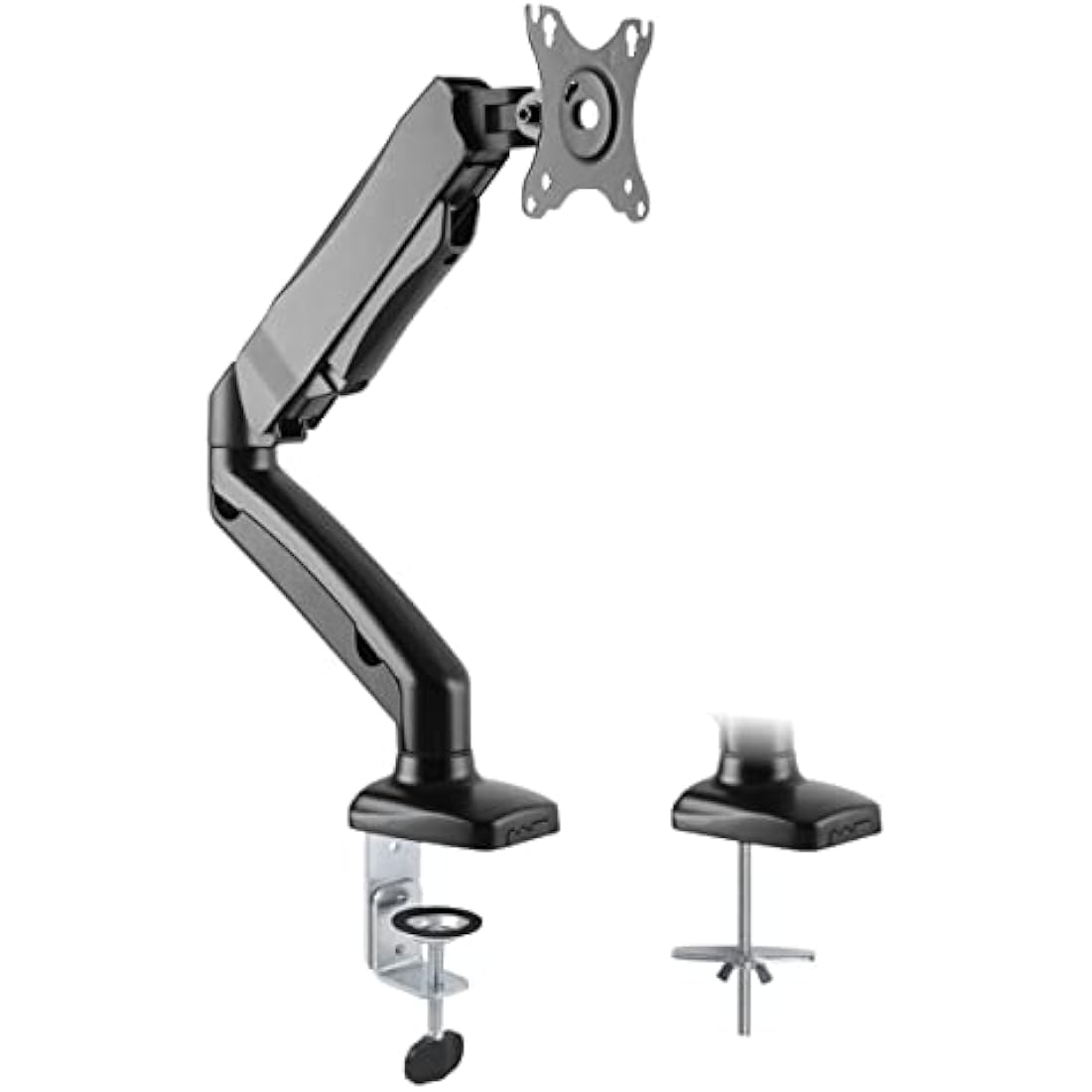 TTAP Single Gas Spring Monitor Arm – Height Adjustable 17-32" VESA Mount