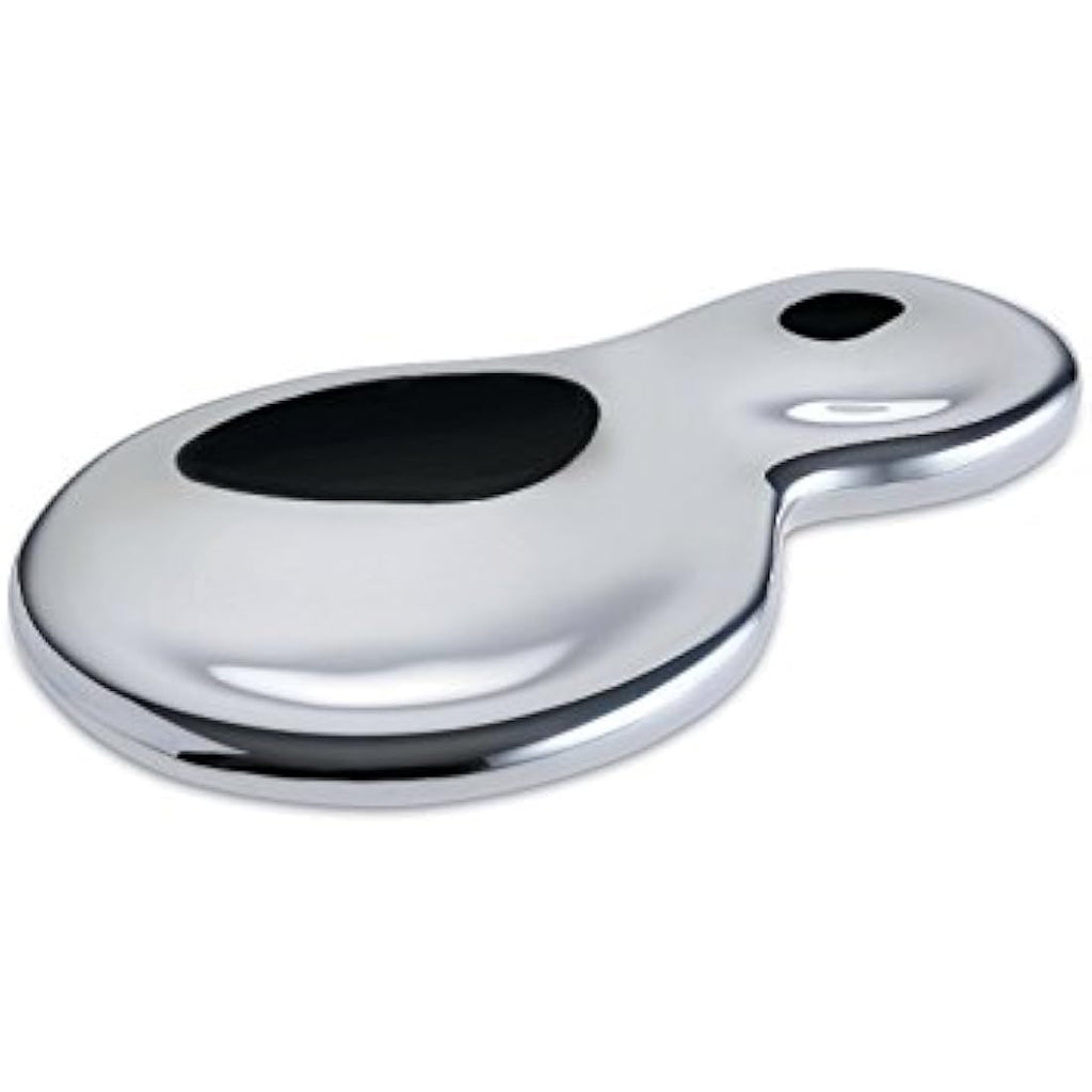 Alessi T-1000 Stainless Steel Spoon Rest and Utensil Holder – Silver