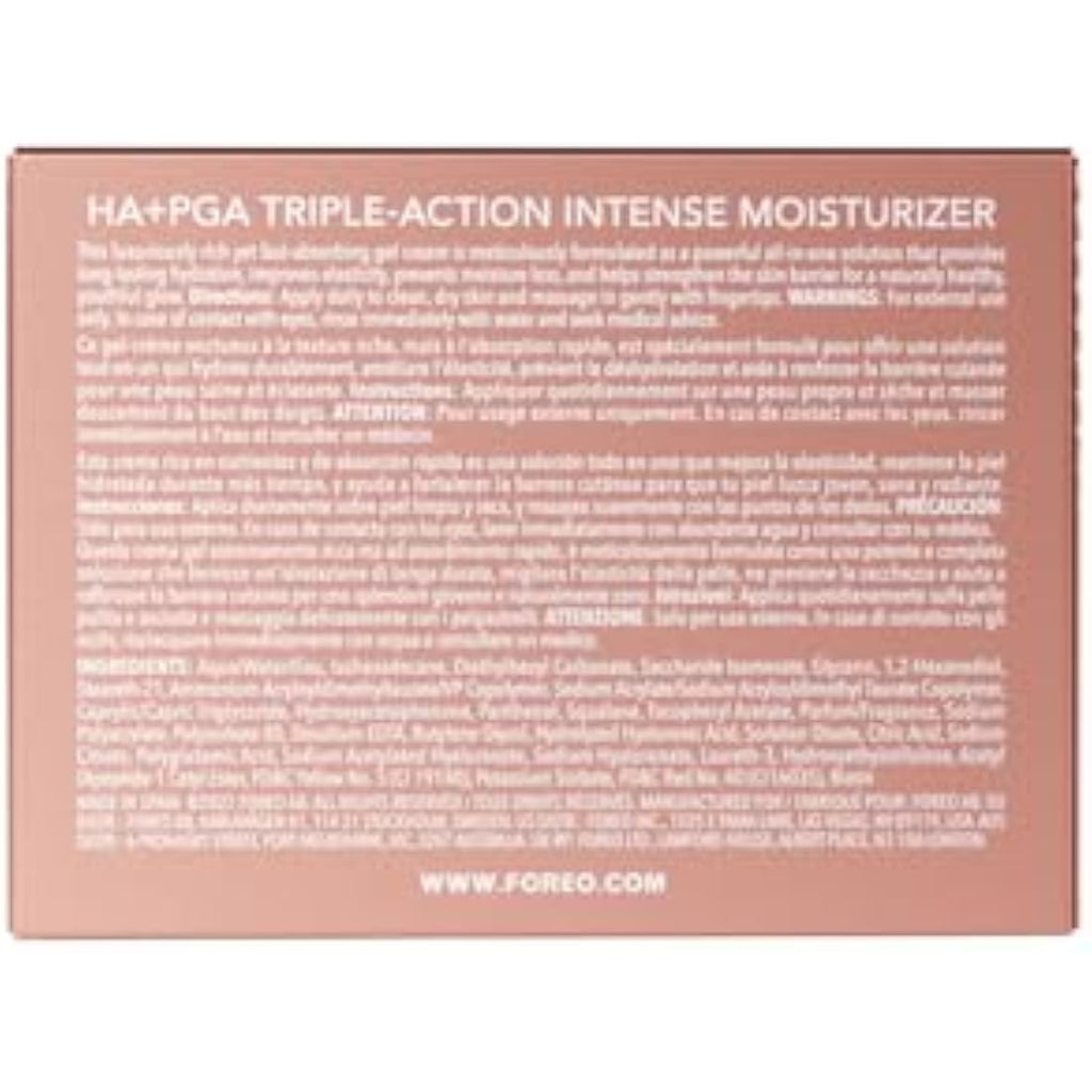 FOREO SUPERCHARGED Triple Action Face Moisturiser - Hyaluronic Acid - 50ml