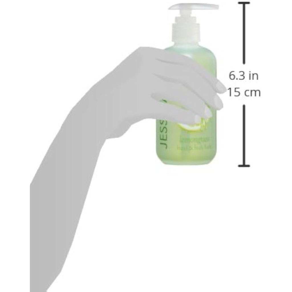JESSICA Lemongrass Hand and Body Bath – Refreshing Soap-Free Gel, 251ml