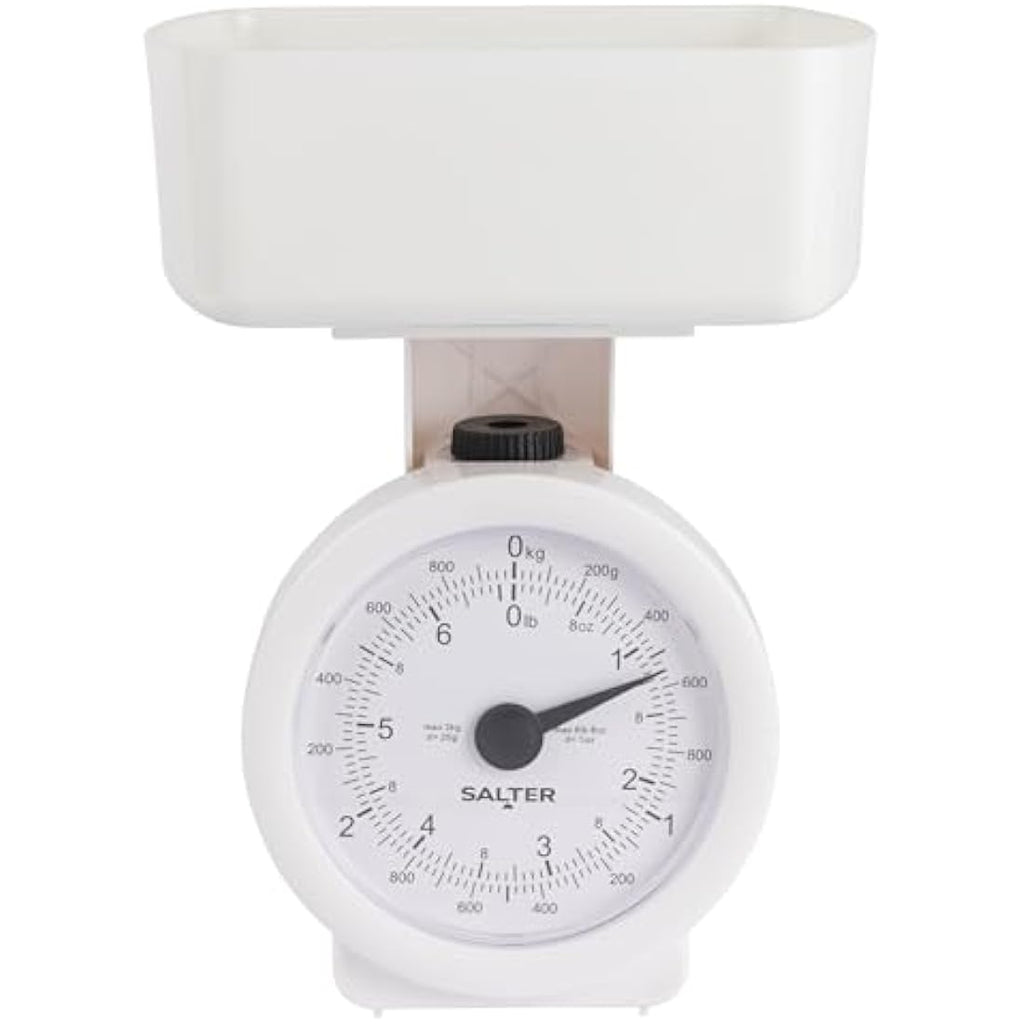 Salter Mechanical Kitchen Scale – 3kg Mini Analogue Food Scale with 1L Bowl