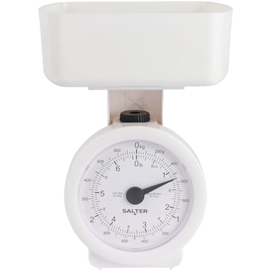 Salter Mechanical Kitchen Scale – 3kg Mini Analogue Food Scale with 1L Bowl