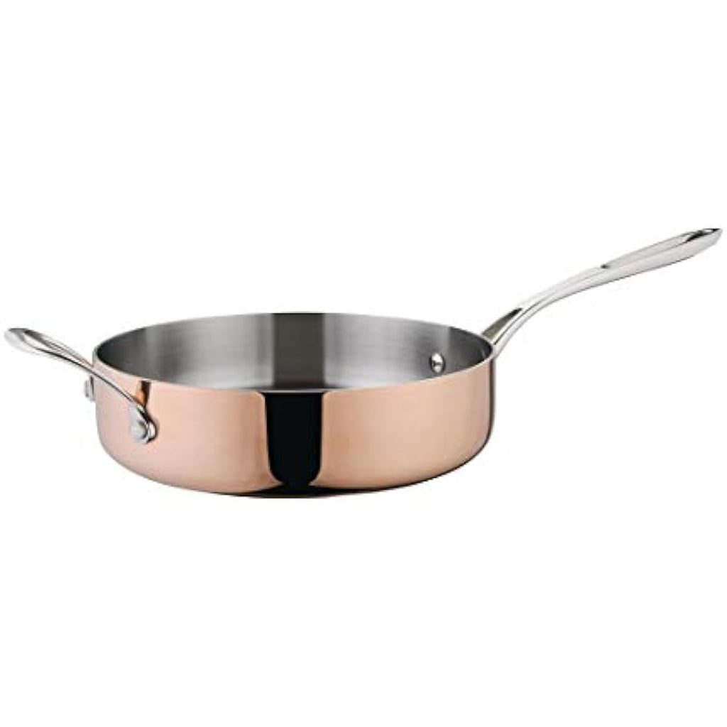 Vogue Tri-Wall Copper Saute Pan – 240mm Induction Compatible