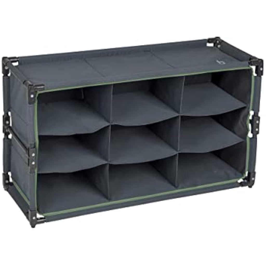 Bo-Camp Portable 9-Compartment Camping Organizer – Foldable Cabinet