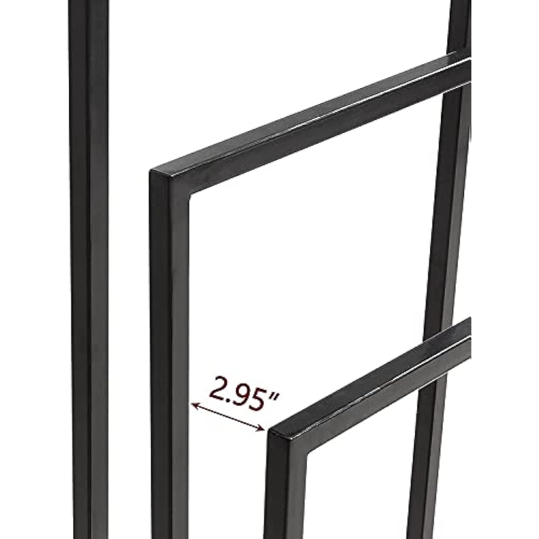 Jolof Store 3-Tier Freestanding Towel Rack – Black Steel Bathroom Stand