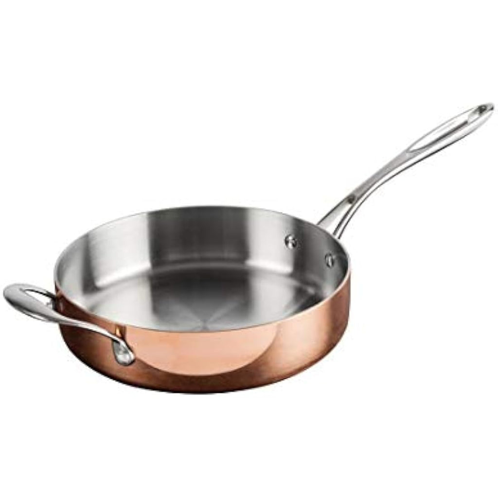 Vogue Tri-Wall Copper Saute Pan – 240mm Induction Compatible