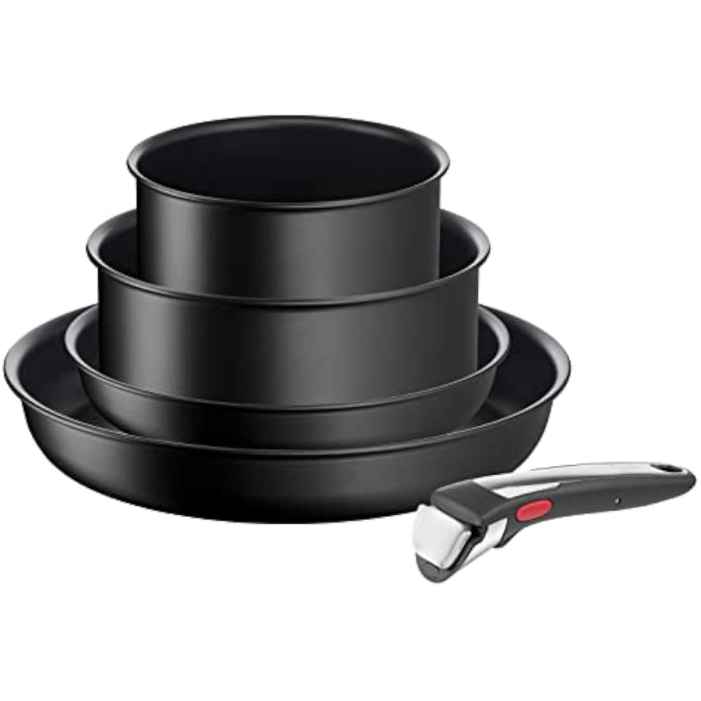 Tefal Ingenio Unlimited ON 5-Piece Non-Stick Induction Pan Set – Black