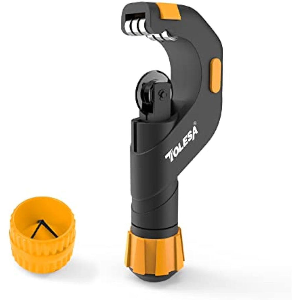 TOLESA Heavy Duty Pipe Cutter 5-50mm with Deburring Tool for Copper