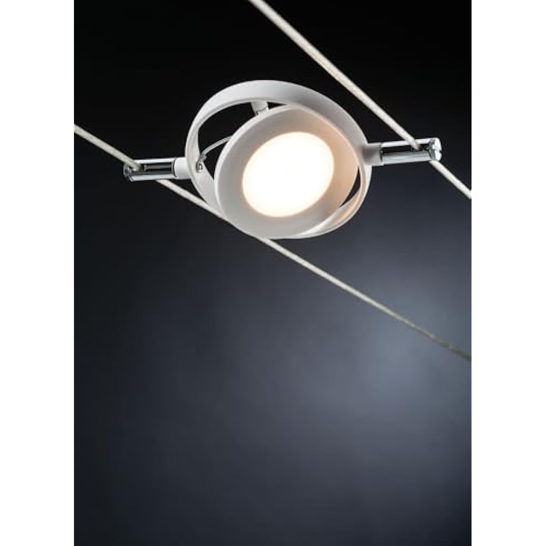 Paulmann RoundMac LED Wire System - 6 Spot Lights, 10m, White Matte