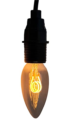 greenandco E14 C35 Vintage LED Filament Bulb - 1800K Warm White - 10-Pack