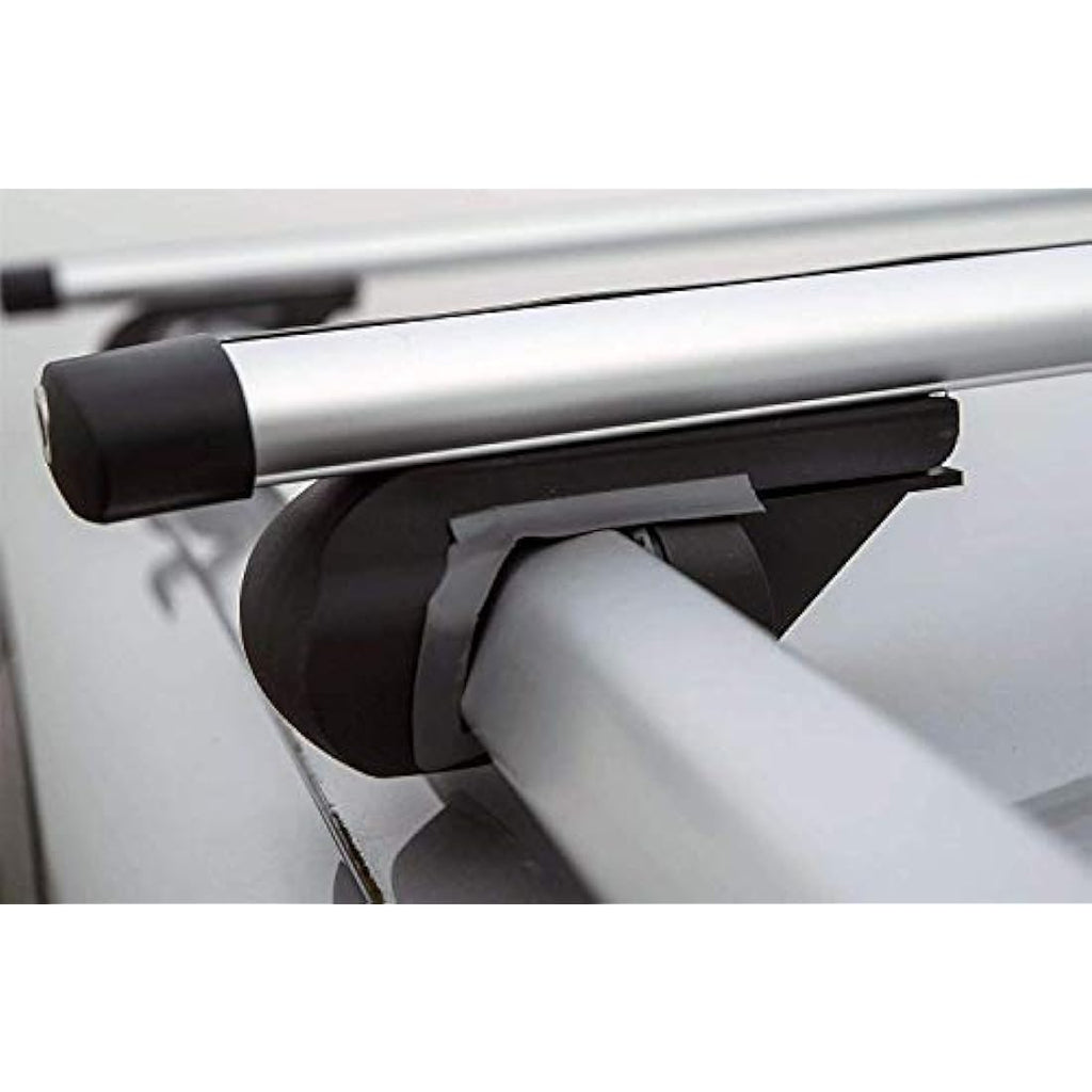 Summit SUM-003 Aluminium Roof Bars for Running Rails - 1.35m Silver