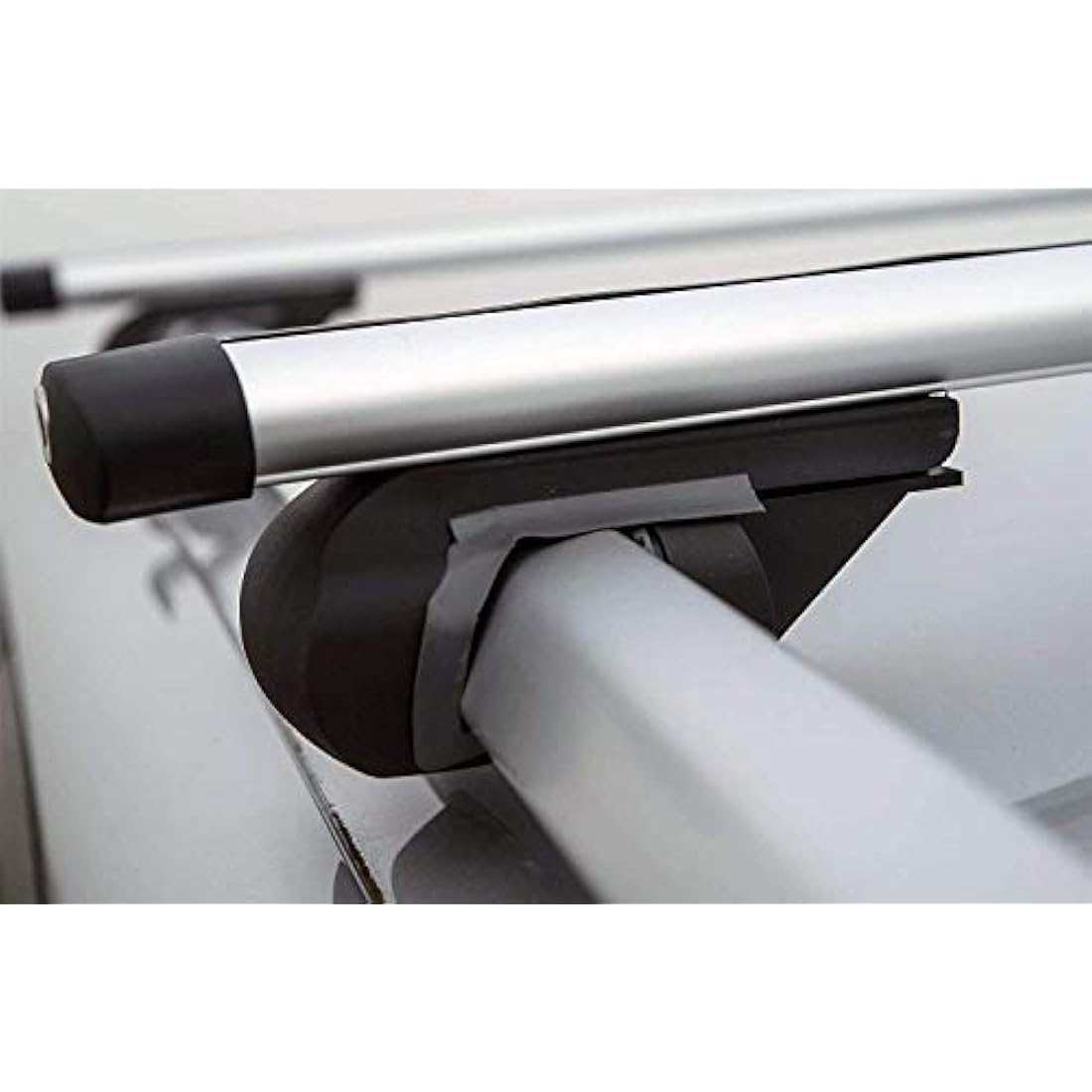 Summit SUM-003 Aluminium Roof Bars for Running Rails - 1.35m Silver