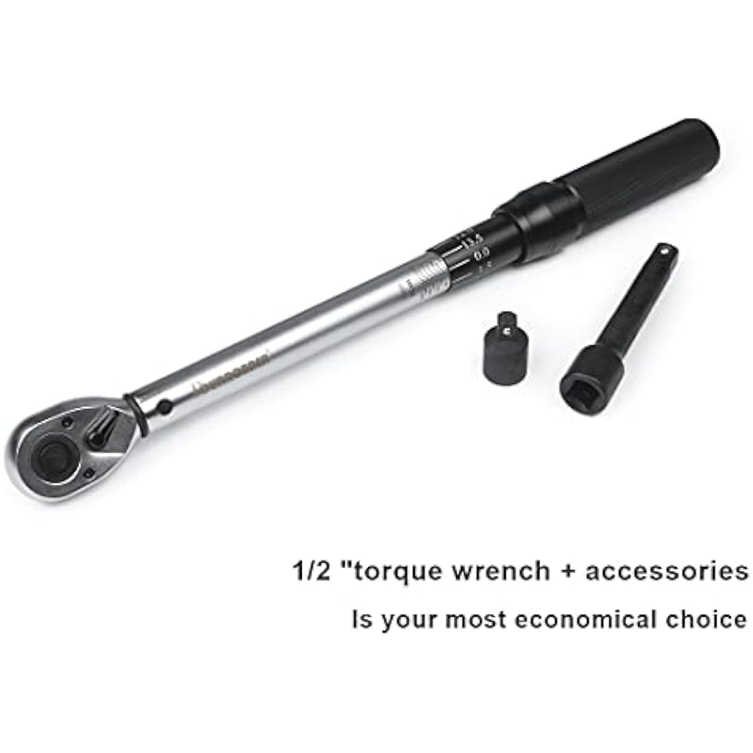 FOURROBBER 1/2-Inch Drive Click Torque Wrench Set, 25-220 Nm